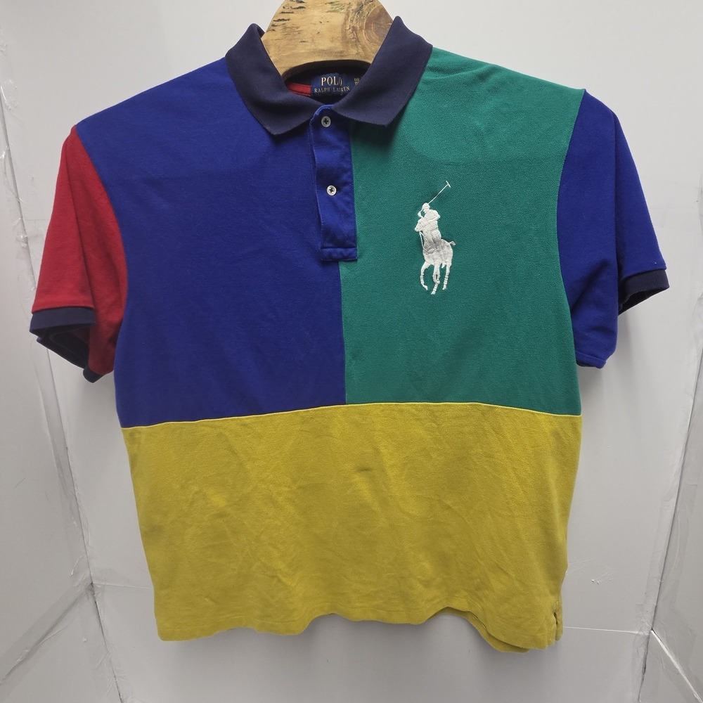 Polo Ralph Lauren Polo Shirt Mens Colorblock Big Pony Size 1XB